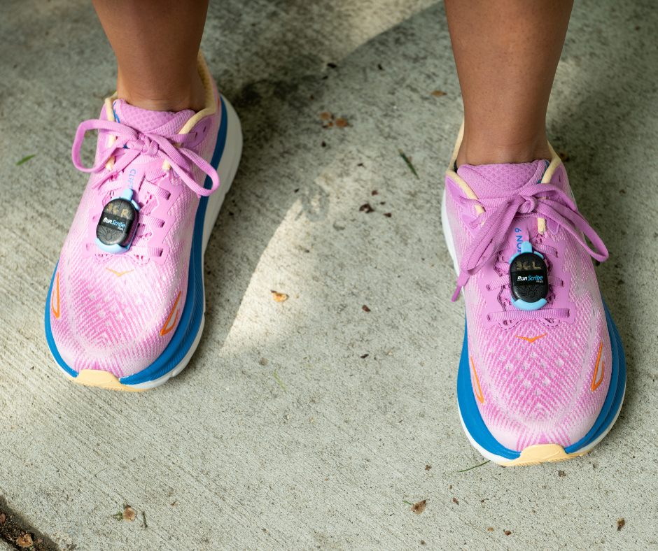 Performance tracking wearable devices secured to running shoes for the Treadmill study
